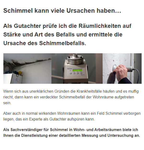 Schimmel für Höxter